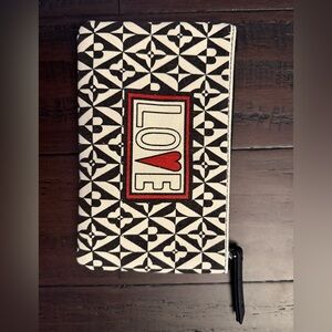 Brighton Monochrome Geometric Pouch